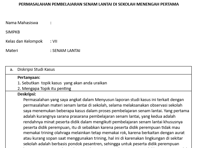 studi kasus pembelajaran PPG