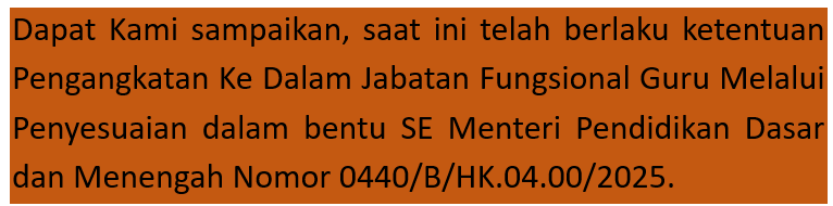 Jabatan Fungsional Guru
